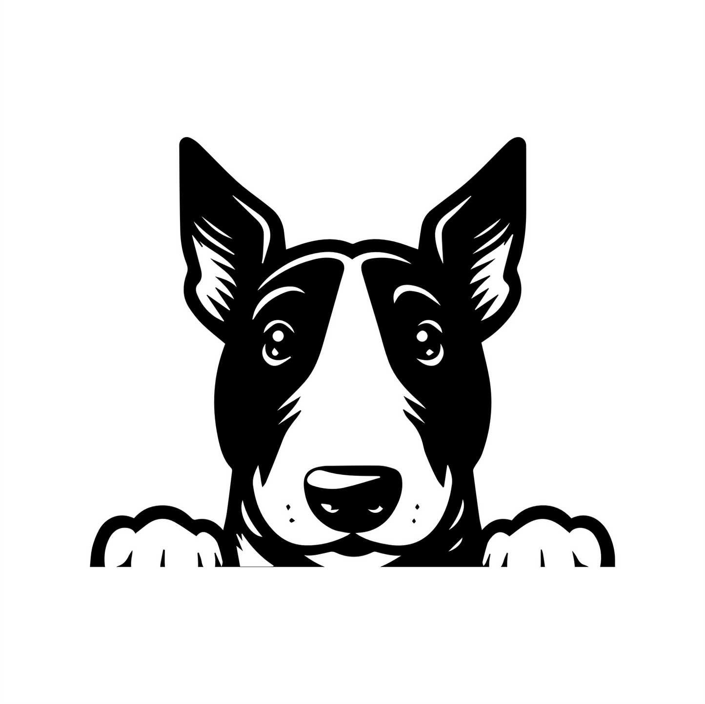 PeekaPup Bull Terrier Car Decals