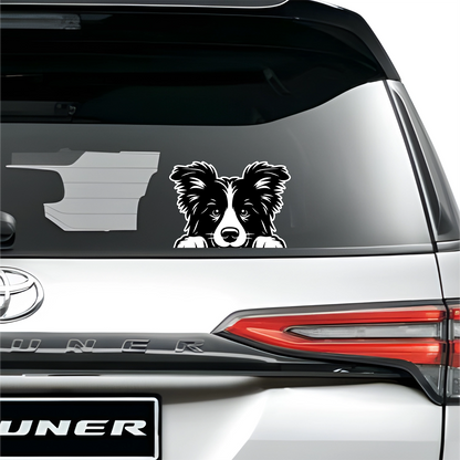 PeekaPup Border Collie Car Decals