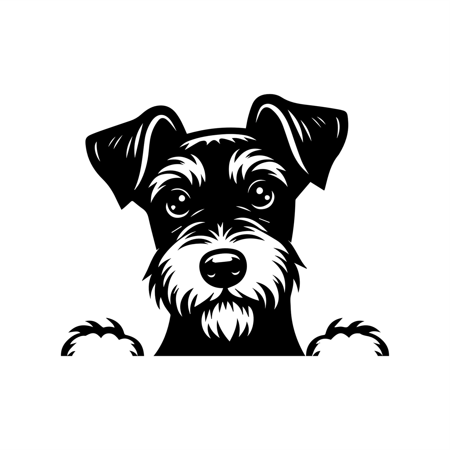 PeekaPup Fox Terrier Car Decals