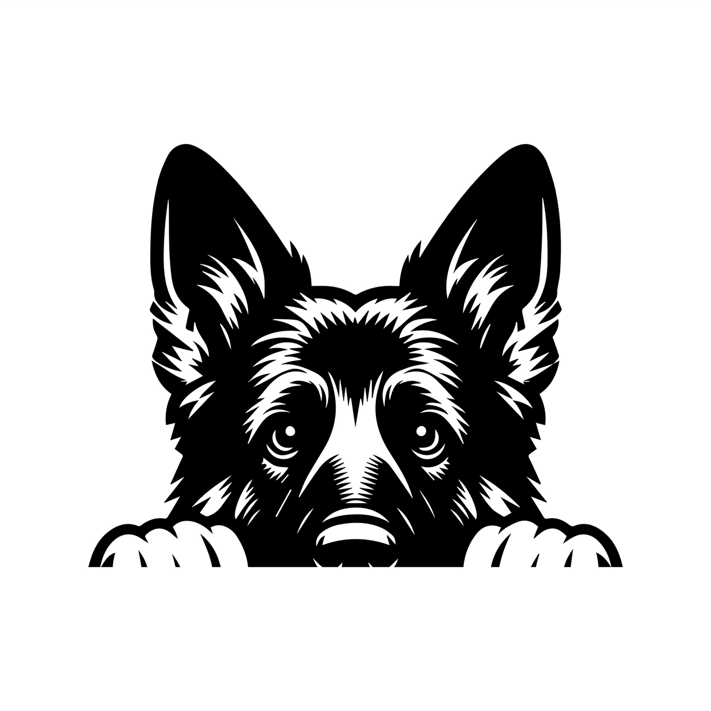 PeekaPup German Shepherd Car Decals