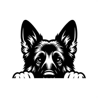 PeekaPup German Shepherd Car Decals