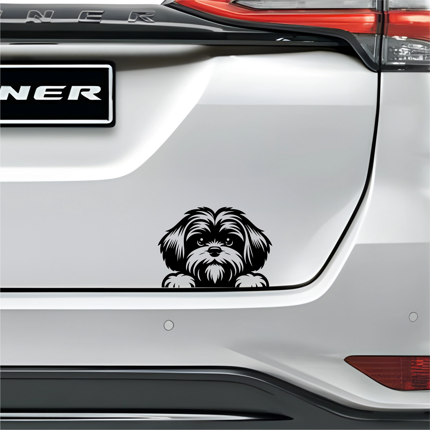 PeekaPup Lhasa Apso Car Decals