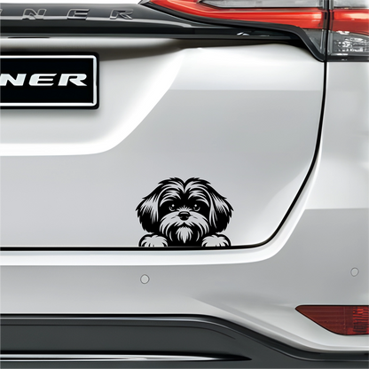 PeekaPup Lhasa Apso Car Decals