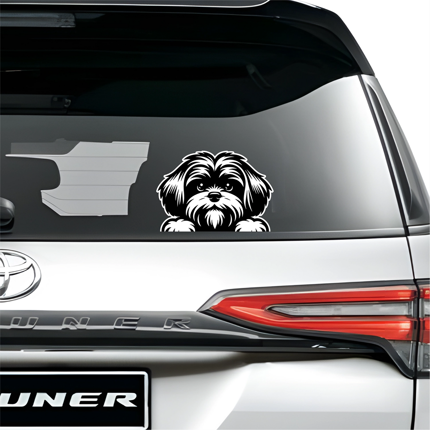 PeekaPup Lhasa Apso Car Decals