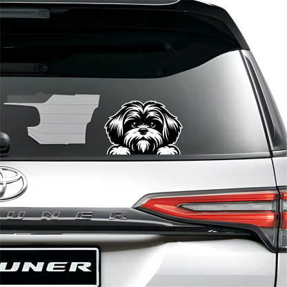 PeekaPup Lhasa Apso Car Decals