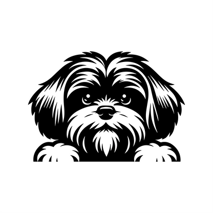 PeekaPup Lhasa Apso Car Decals