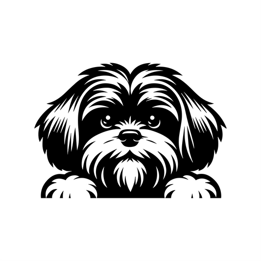 PeekaPup Lhasa Apso Car Decals