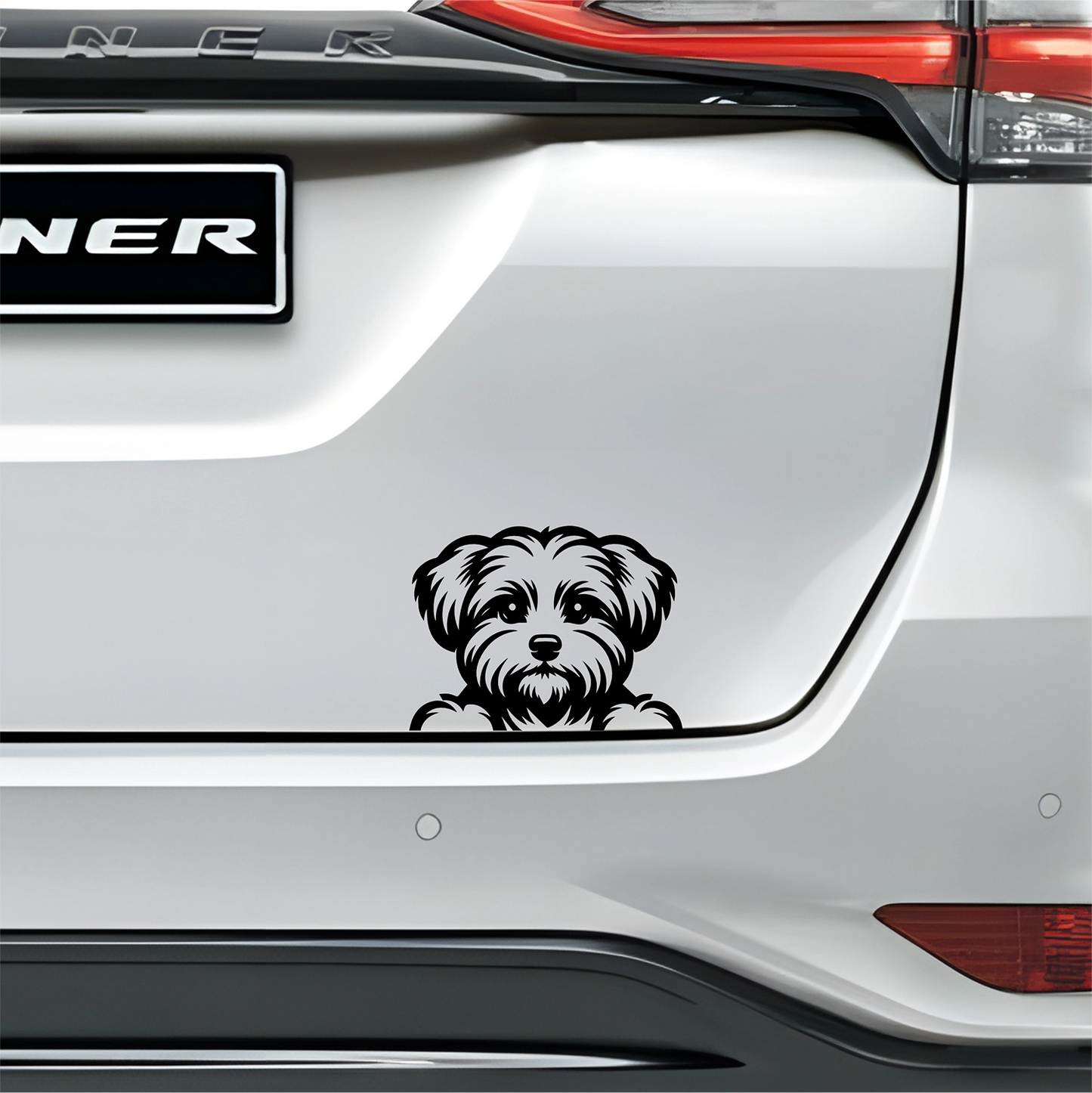 PeekaPup Maltese Car Decals