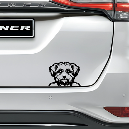 PeekaPup Maltese Car Decals