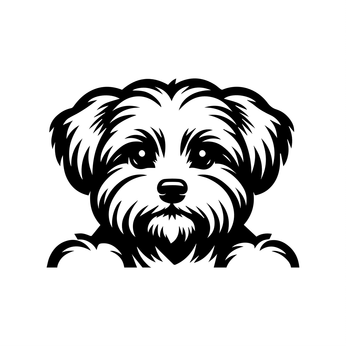 PeekaPup Maltese Car Decals