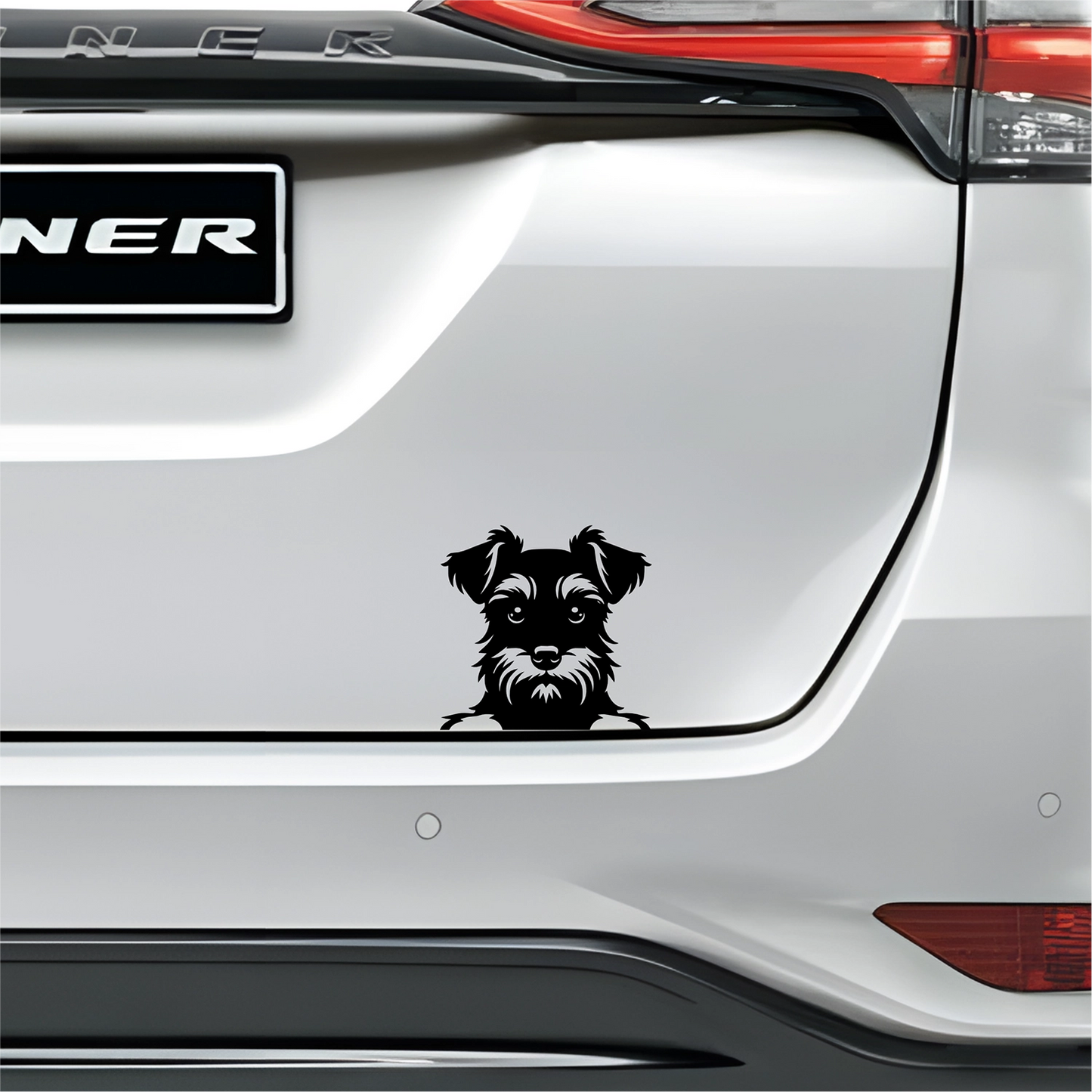 PeekaPup Schnauzer Car Decals