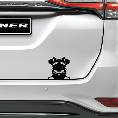 PeekaPup Schnauzer Car Decals