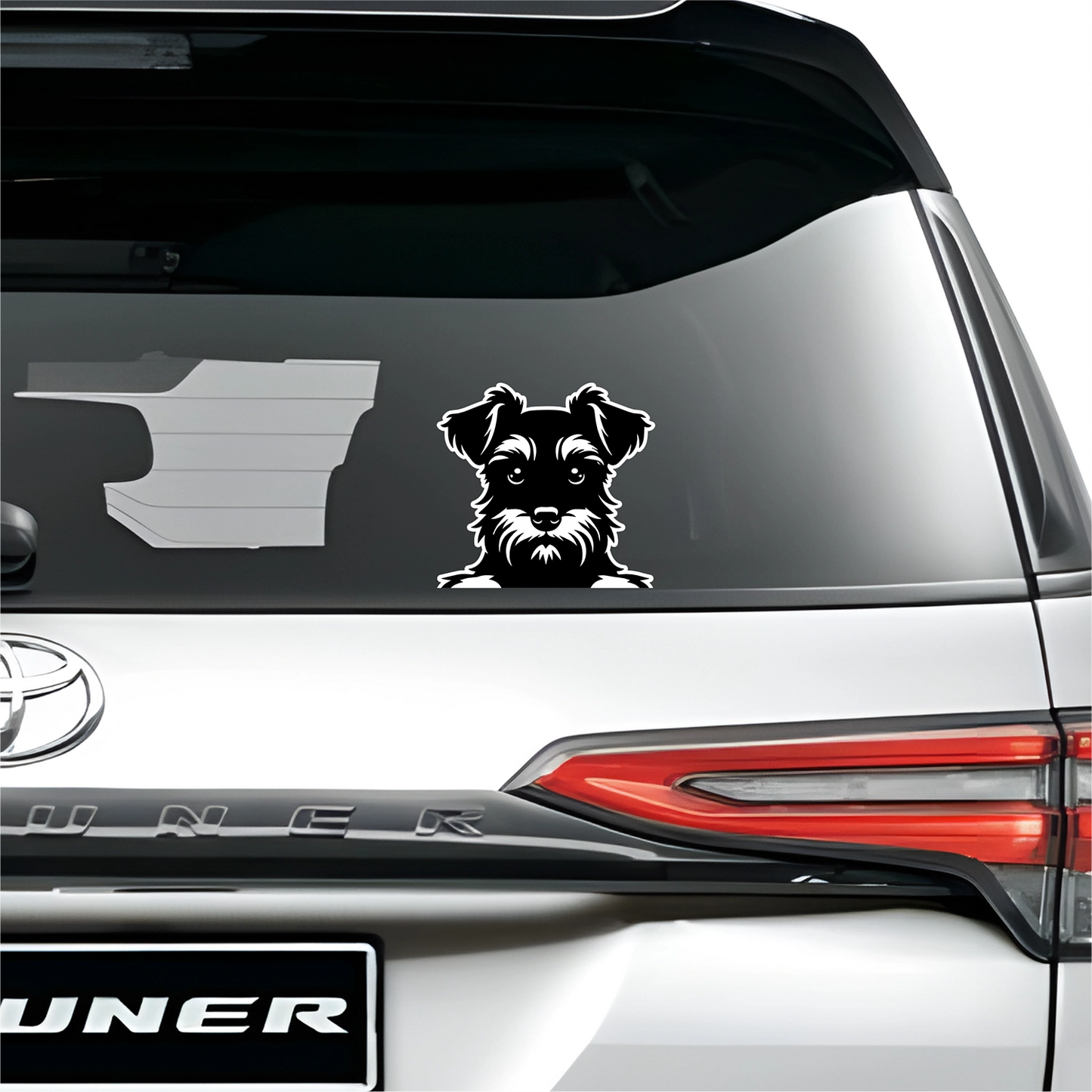PeekaPup Schnauzer Car Decals