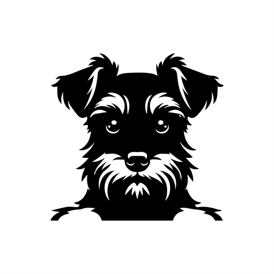 PeekaPup Schnauzer Car Decals