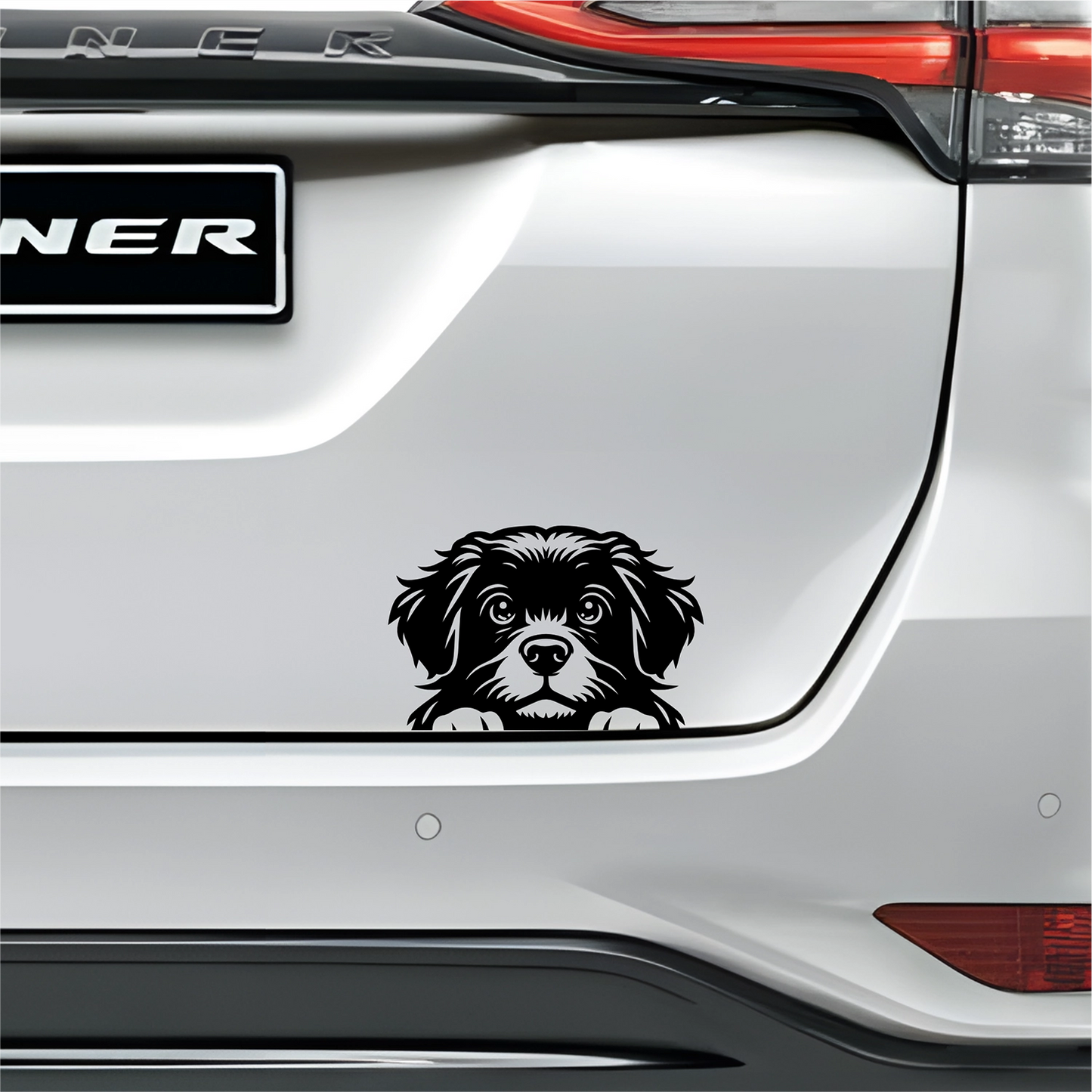 PeekaPup Portuguese Water Dog Car Decals