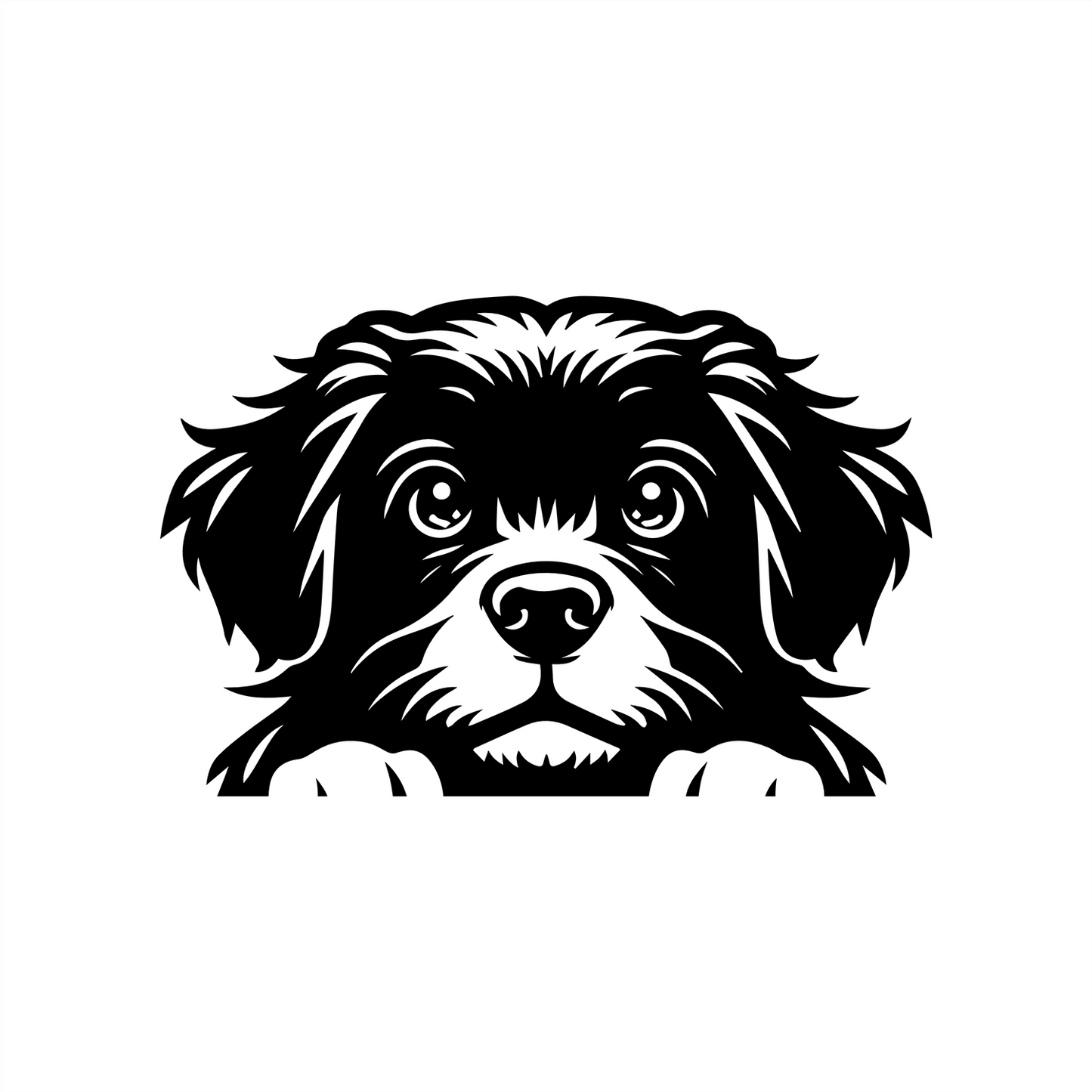 PeekaPup Portuguese Water Dog Car Decals