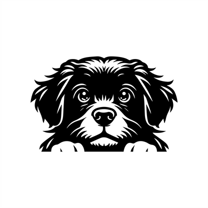PeekaPup Portuguese Water Dog Car Decals