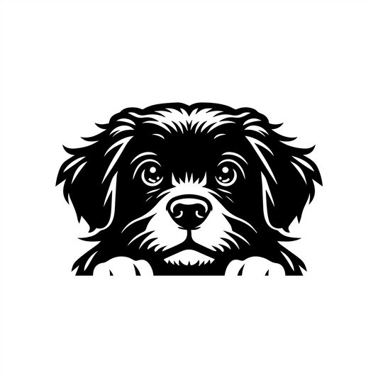 PeekaPup Portuguese Water Dog Car Decals