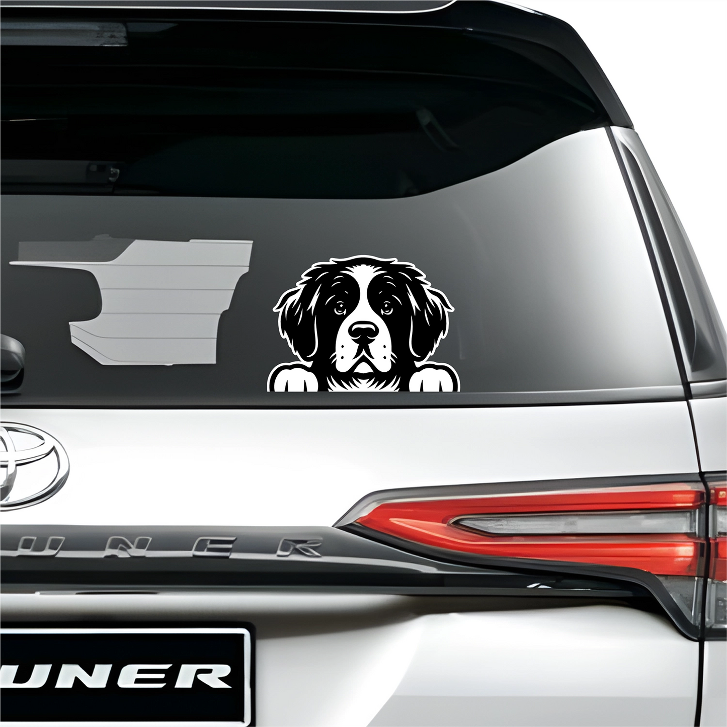 PeekaPup Saint Bernard Car Decals