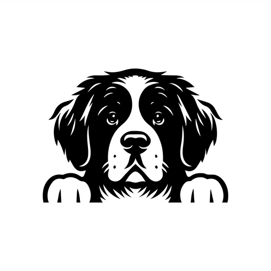 PeekaPup Saint Bernard Car Decals