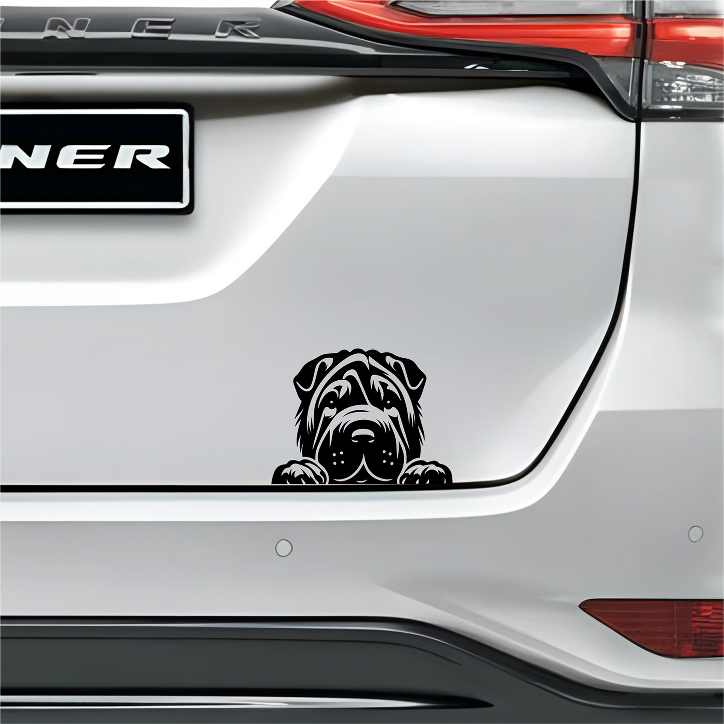 PeekaPup Shar Pei Car Decals