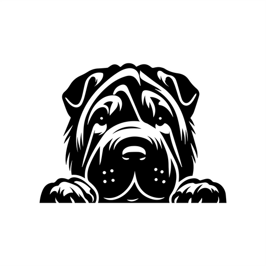 PeekaPup Shar Pei Car Decals