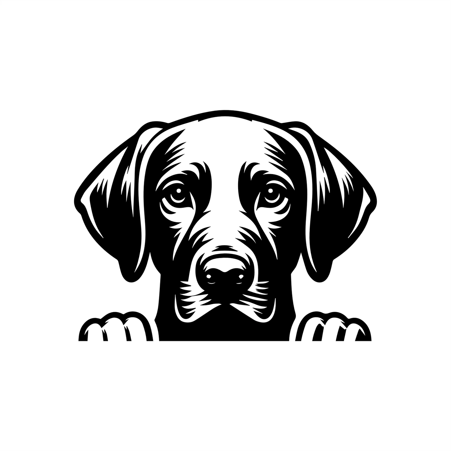 PeekaPup Vizsla Car Decals