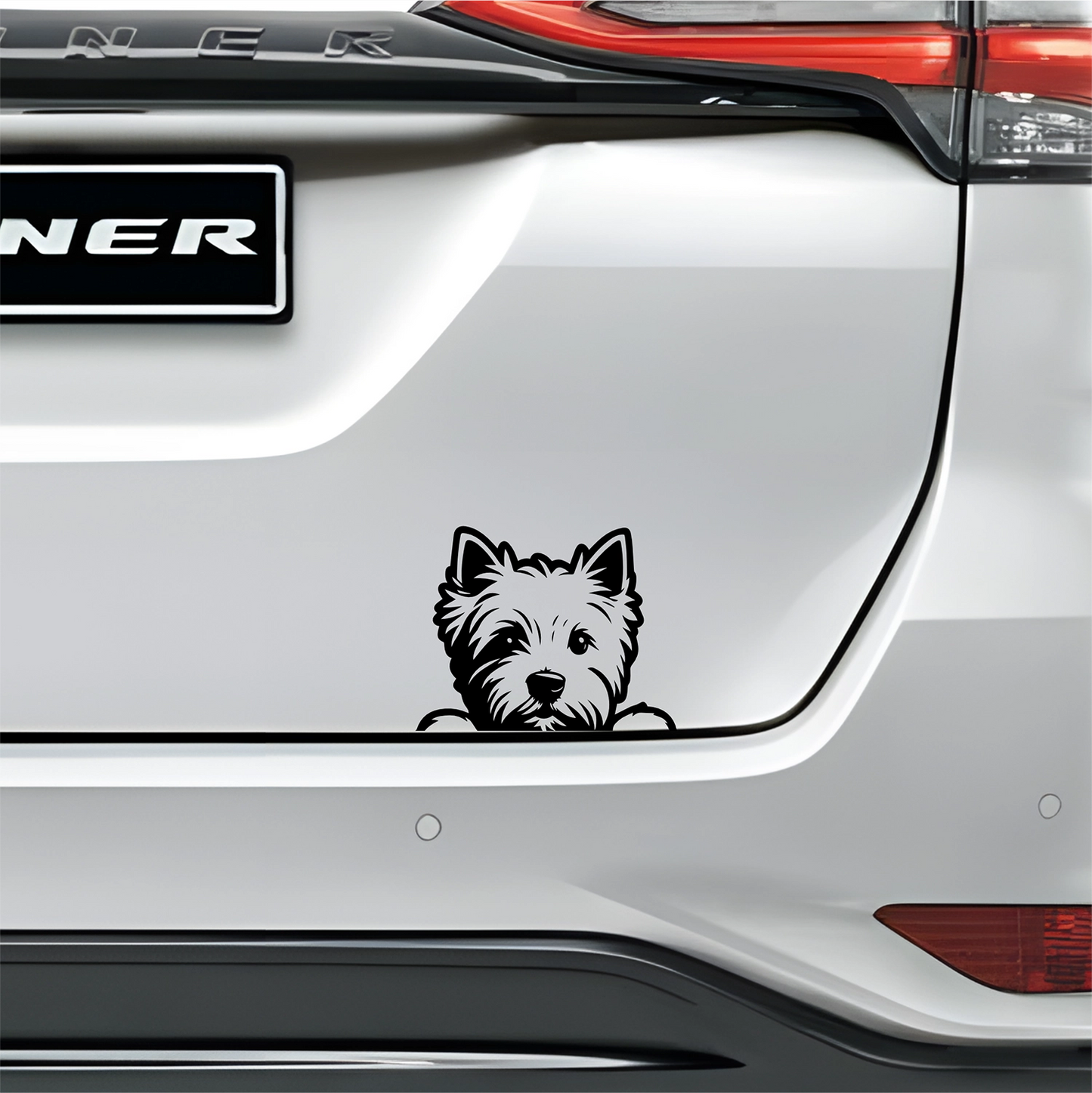 PeekaPup Westie Car Decals
