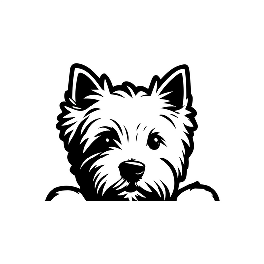 PeekaPup Westie Car Decals