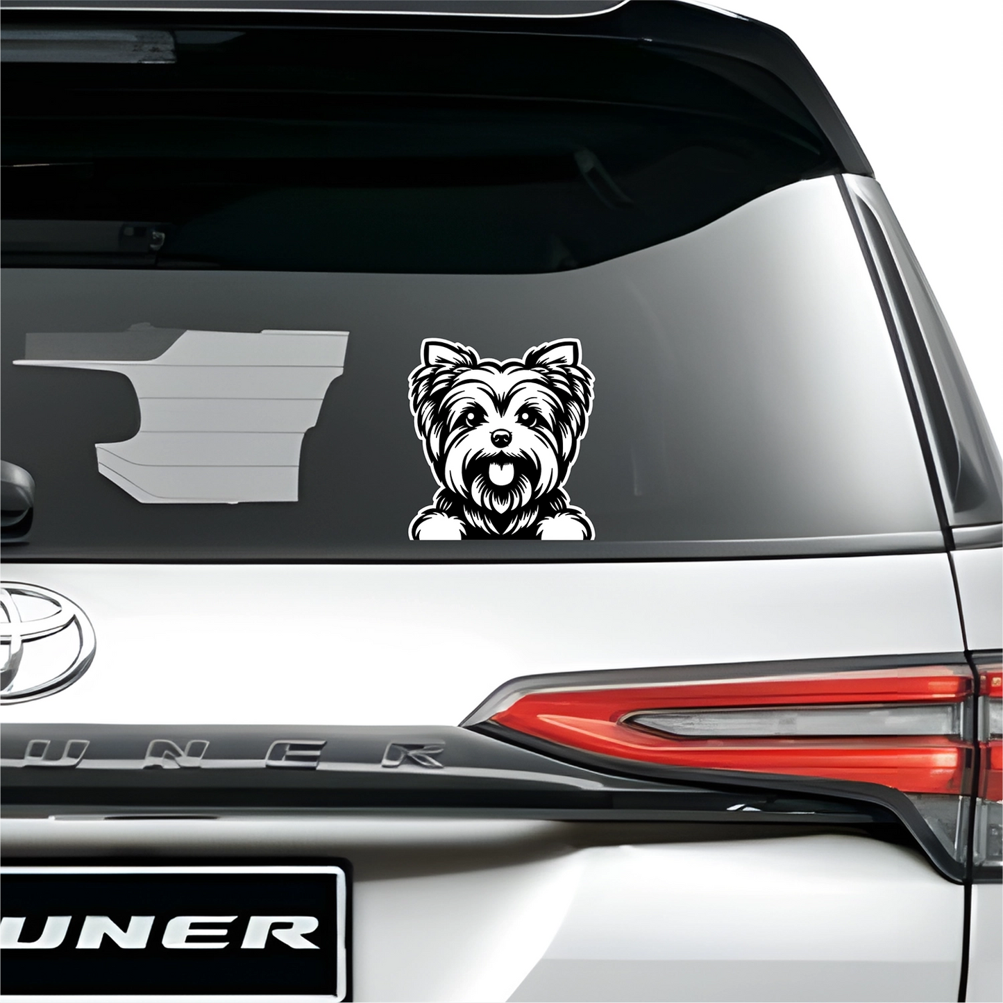 PeekaPup Yorkie Car Decals