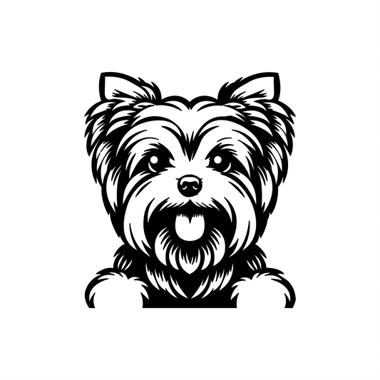 PeekaPup Yorkie Car Decals
