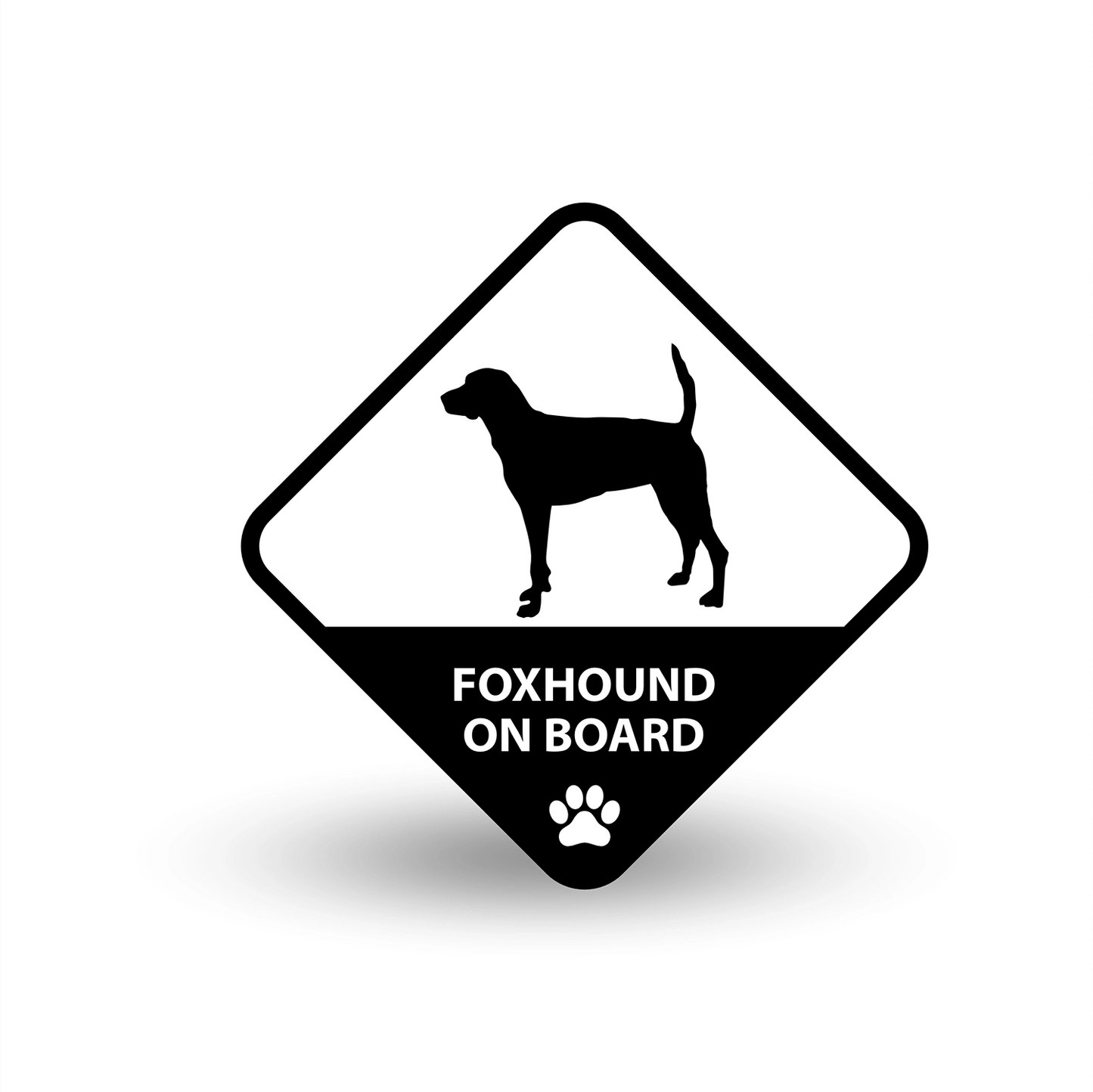 Foxhound on Board Car Decal