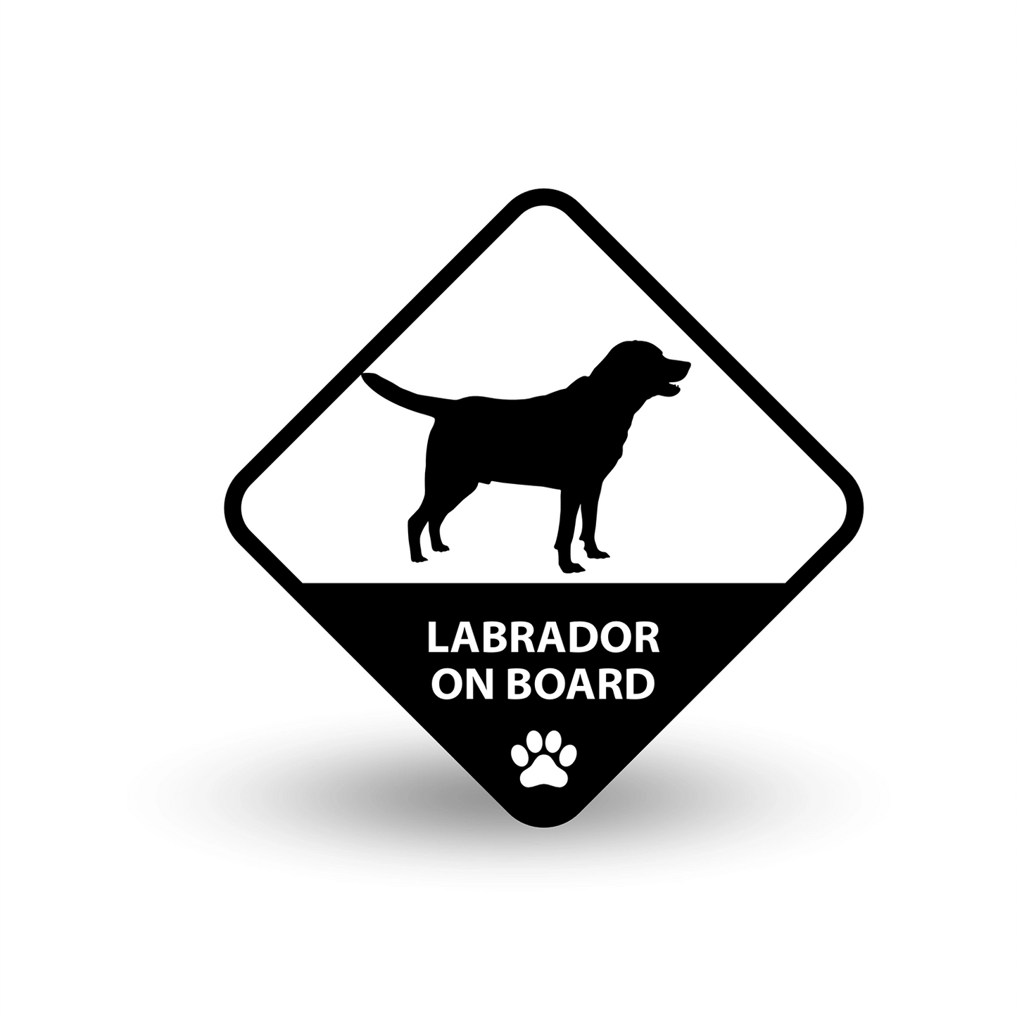 Labrador on Board Car Decal