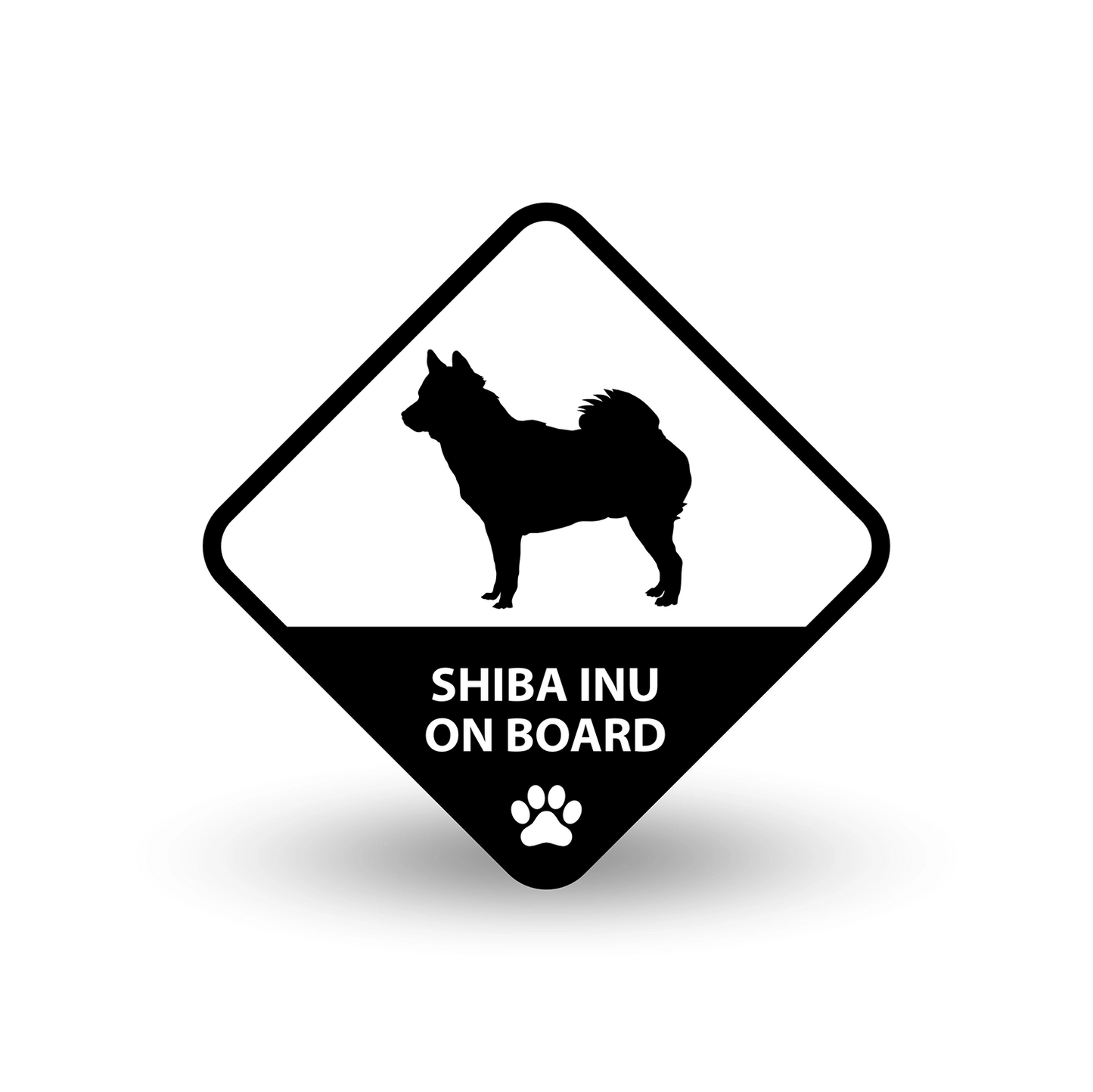Shiba Inu on Board Car Decal
