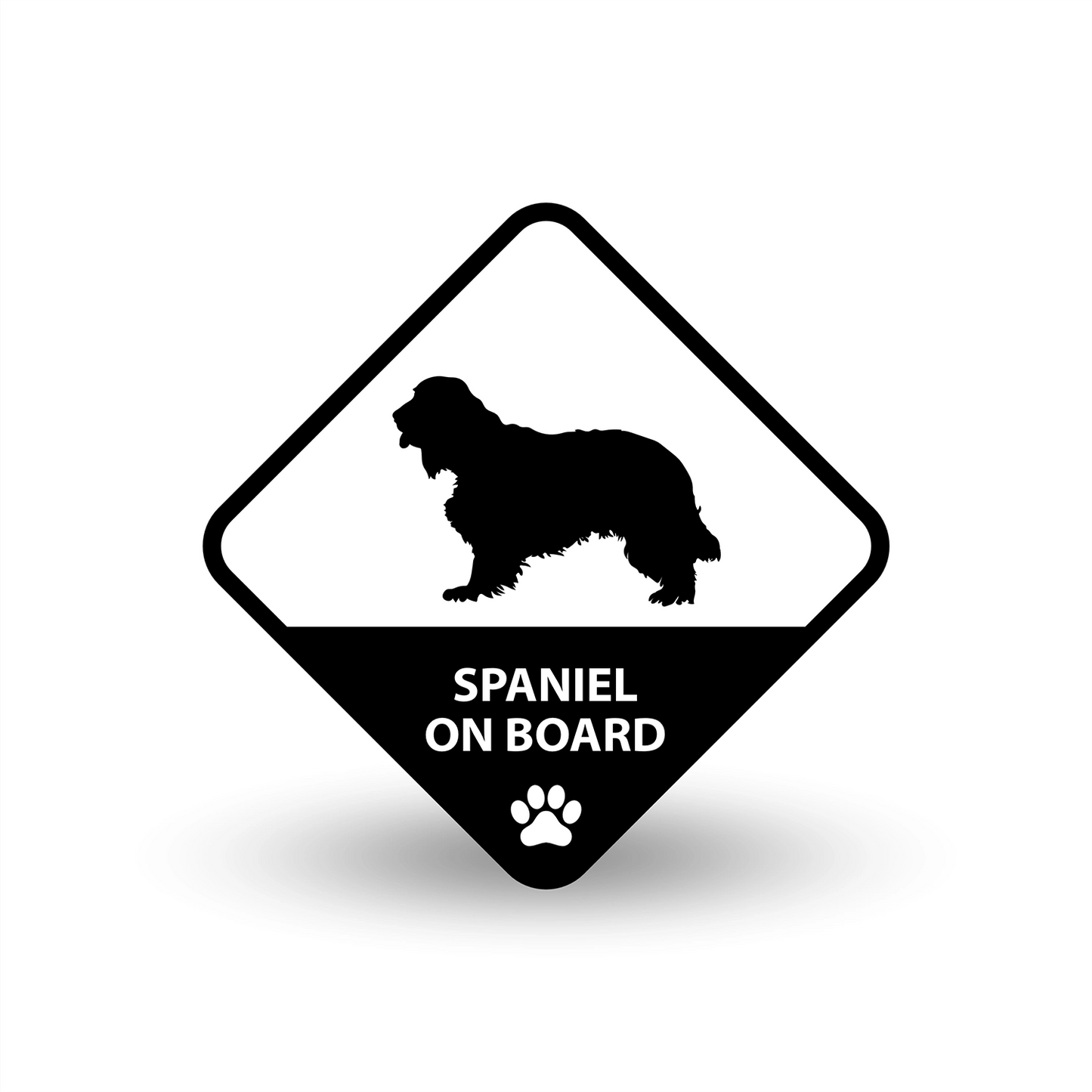 Spaniel on Board Car Decal