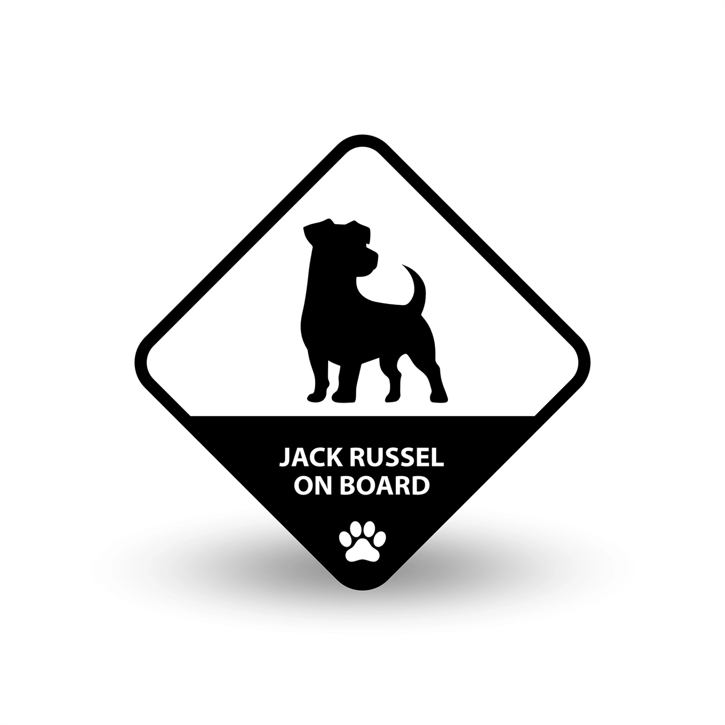 Jack Russel on Board Car Decal