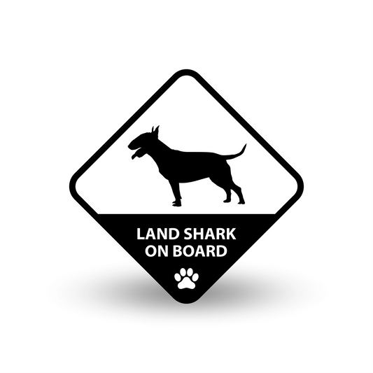 Land Shark on Board Car Decal