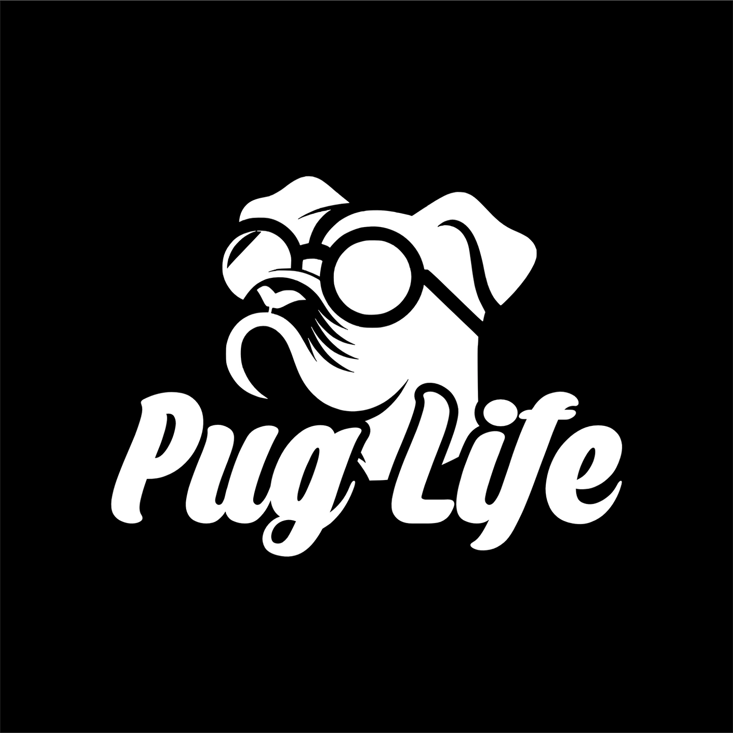 Pug Life Vinyl Decal