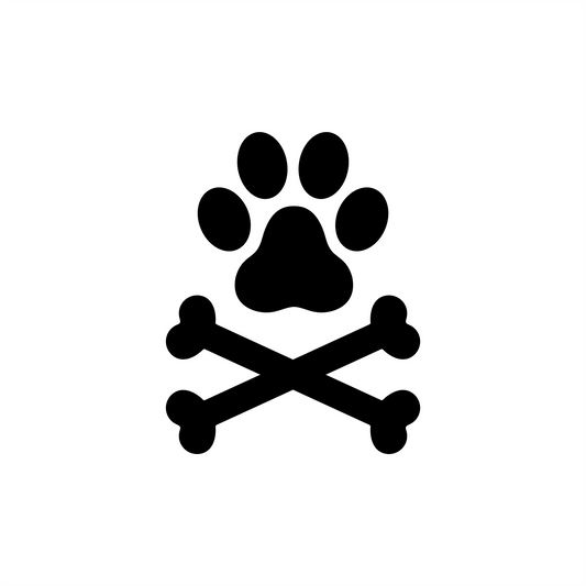 Paw & Crossbones Vinyl Decal