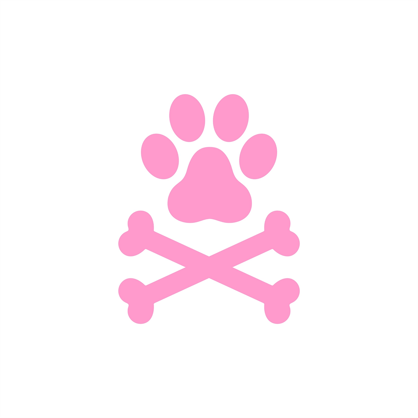 Paw & Crossbones Vinyl Decal