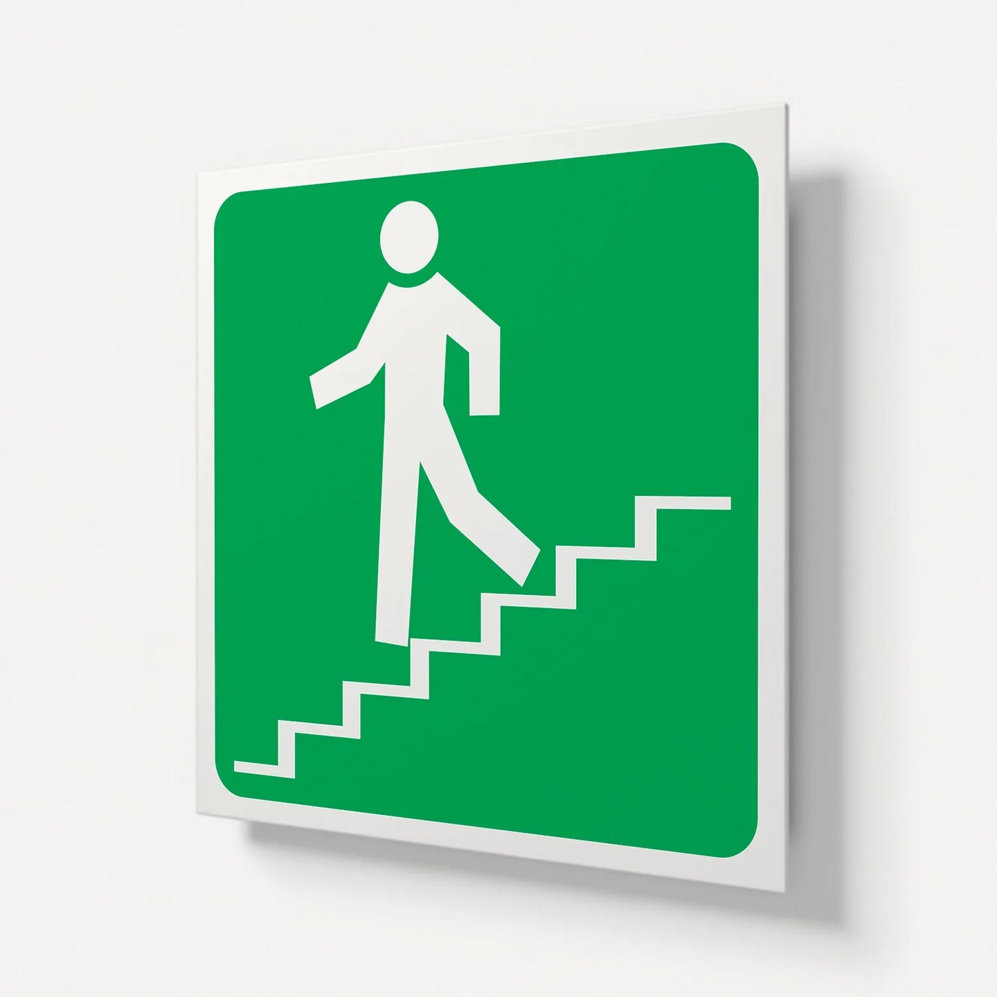 "Stairs Going Down" Safety Signage Panel