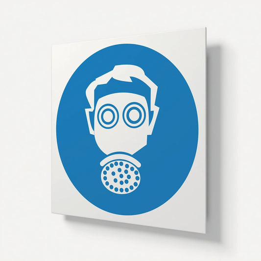 "Respiratory Protection To Be Worn" Safety Signage Panel