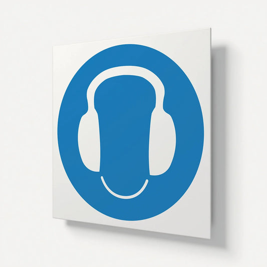 "Hearing Protection To Be Worn" Safety Signage Panel