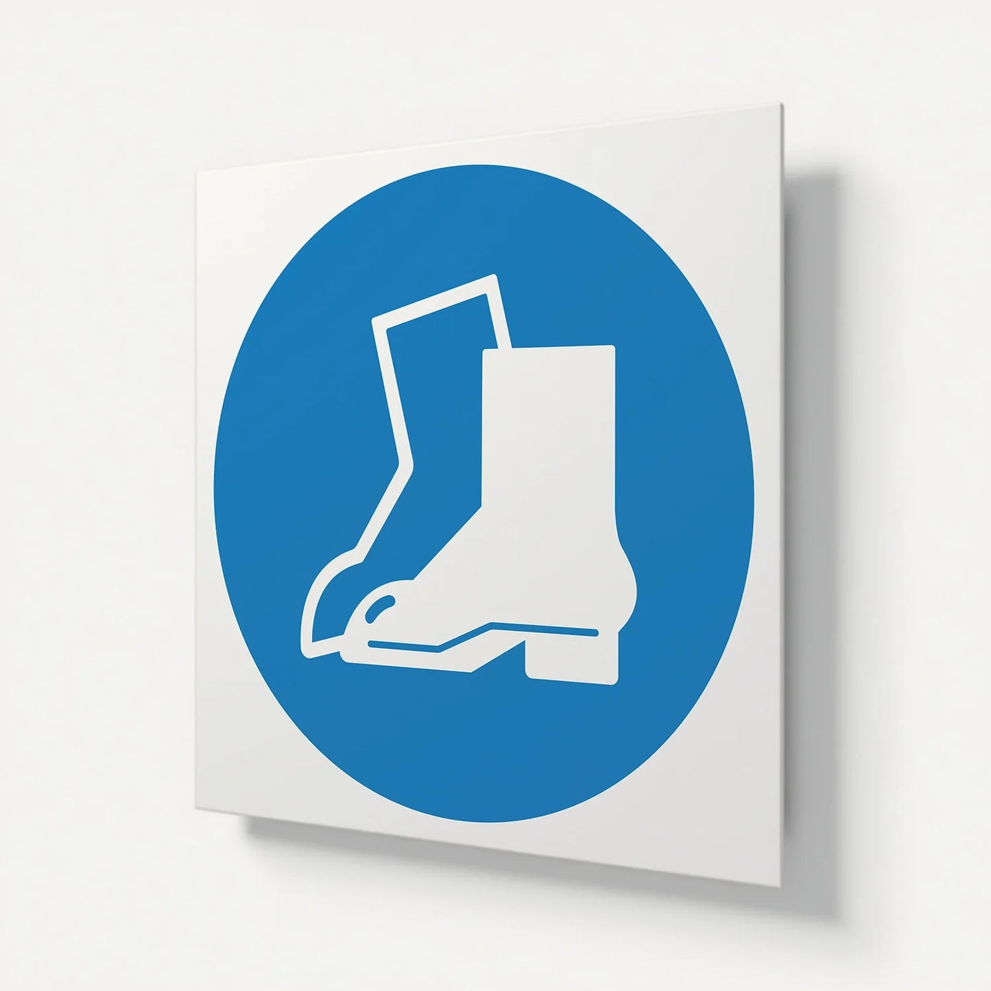 "Foot & Leg Protection Against Liquids To Be Worn" Safety Signage Panel
