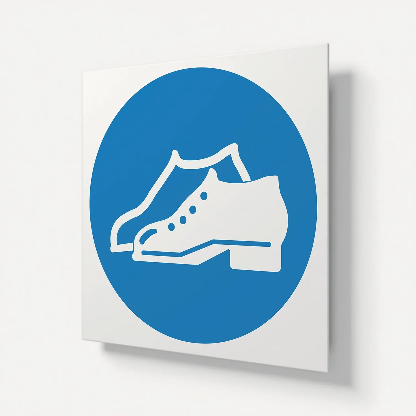 "Foot Protection Against Crushing To Be Worn" Safety Signage Panel