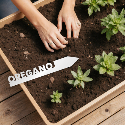 "Oregano" Garden Acrylic Grow Tag