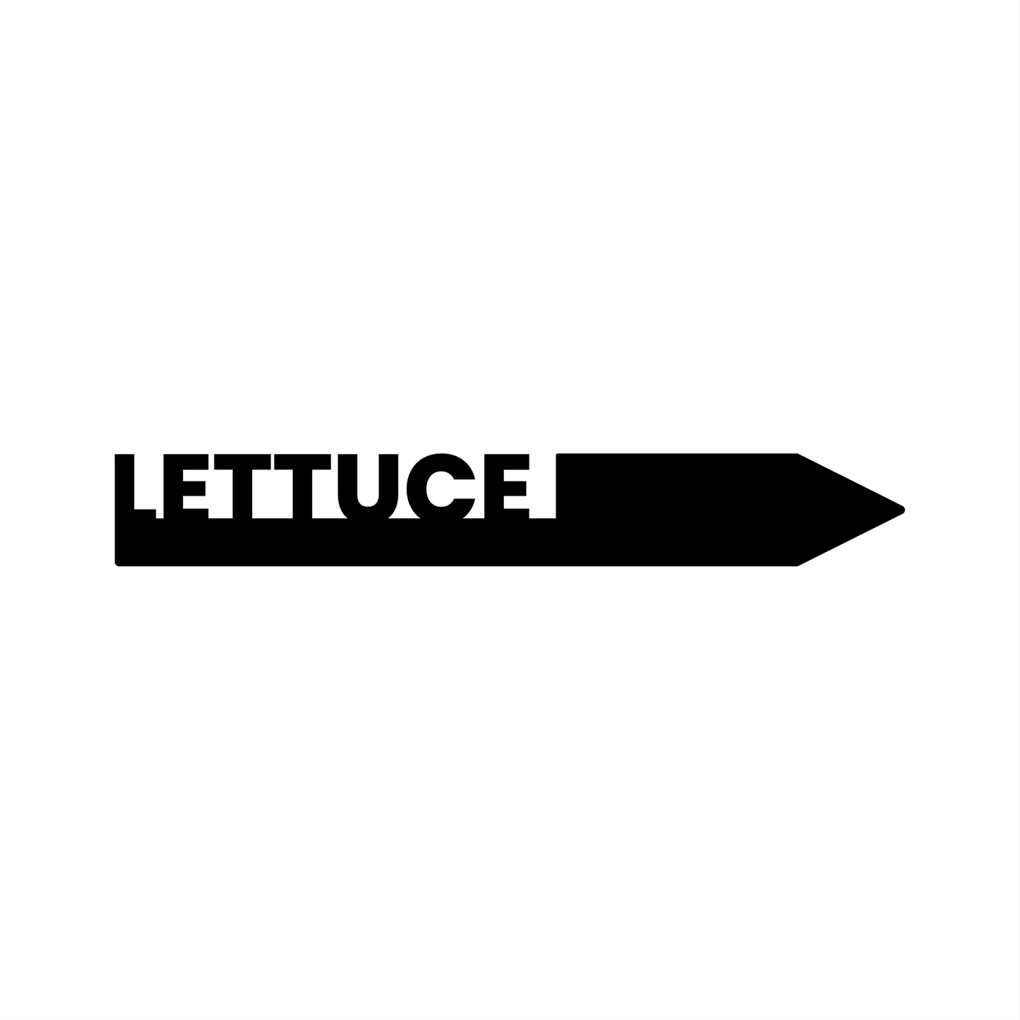 "Lettuce" Garden Acrylic Grow Tag