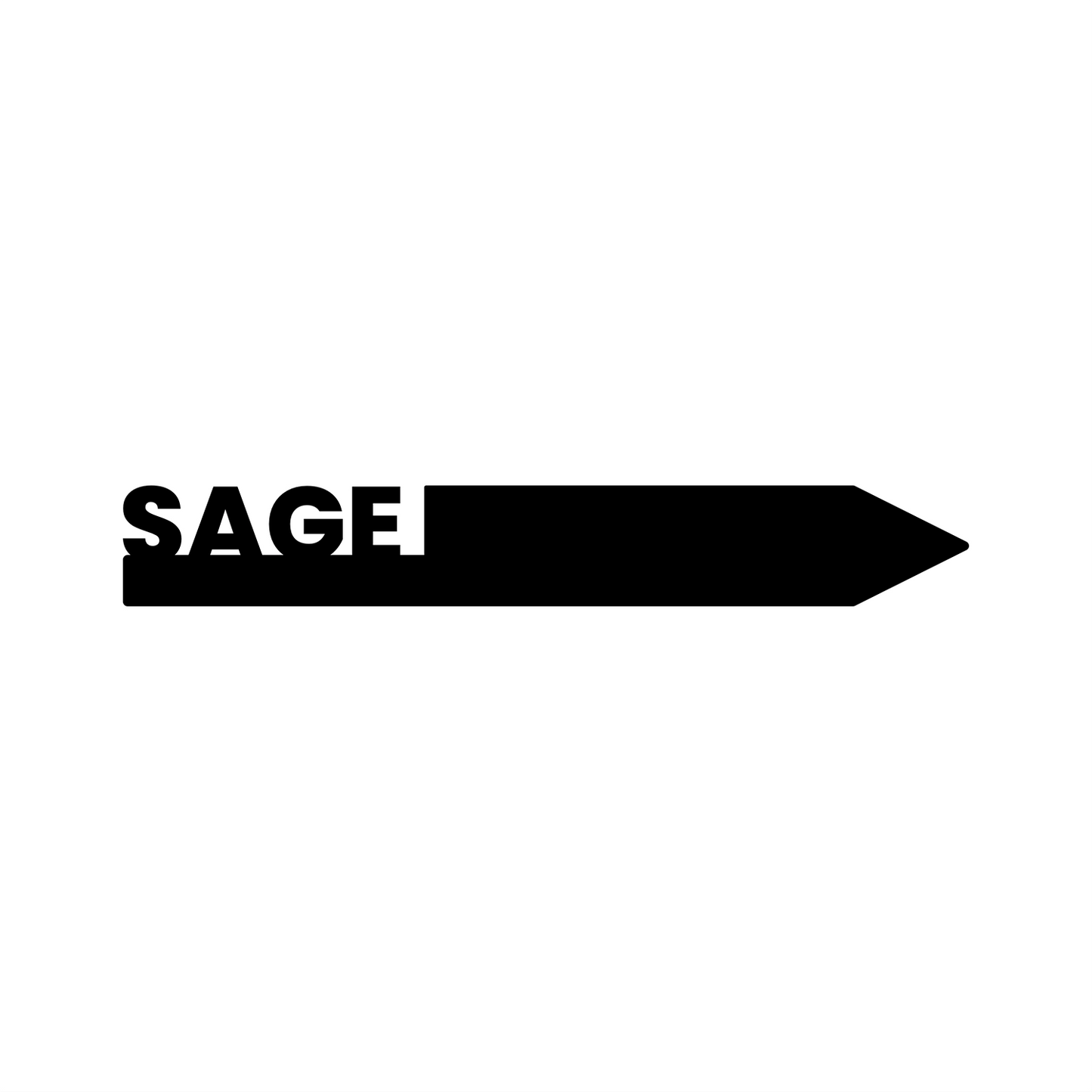 "Sage" Garden Acrylic Grow Tag