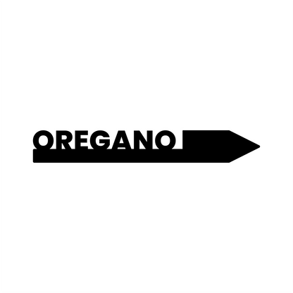 "Oregano" Garden Acrylic Grow Tag