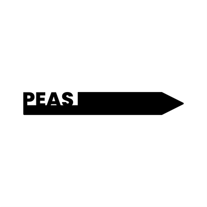 "Peas" Garden Acrylic Grow Tag